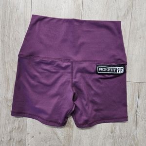 Rokfit Training Shorts, Size XS, Plum/Purple
